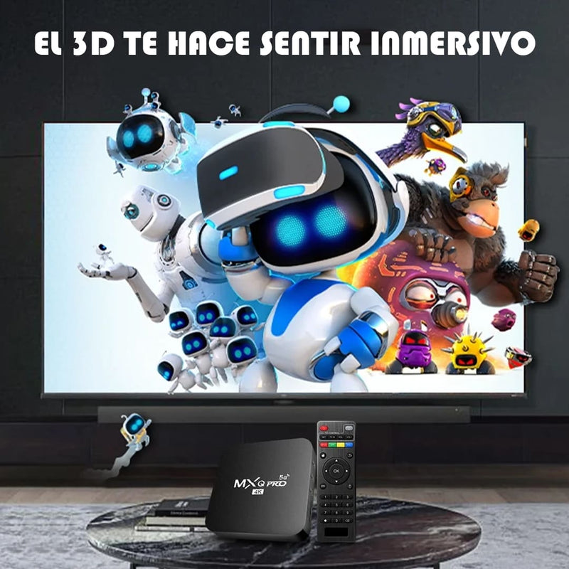 TV BOX 4K ANDROID SMART TV 5G™ + REGALLO🎁